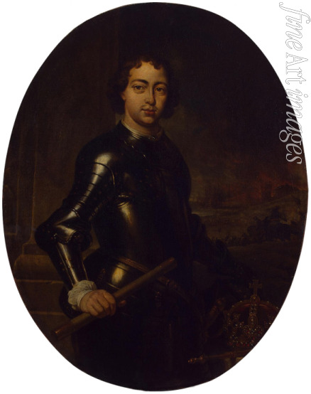 Weenix Jan the Younger - Portrait of Emperor Peter I the Great (1672-1725)