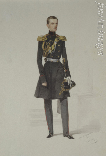 Zichy Mihály - Portrait of Grand Duke Michael Nikolaevich of Russia (1832-1909)