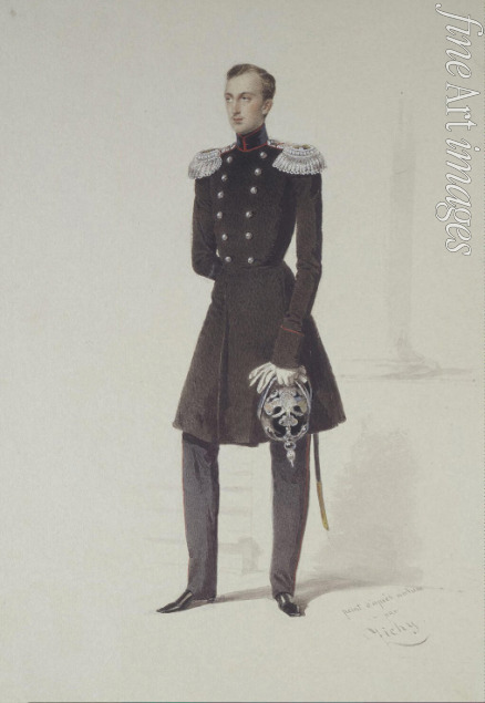 Zichy Mihály - Portrait of Grand Duke Nikolai Nikolayevich of Russia (1831–1891)