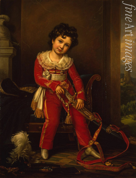 Stieler Joseph Karl - Portrait of Maximilian de Beauharnais, 3rd Duke of Leuchtenberg as Child