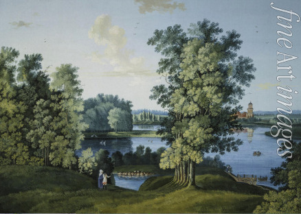 Shchedrin Semyon Fyodorovich - View of the Large Pond in the Park in Tsarskoye Selo