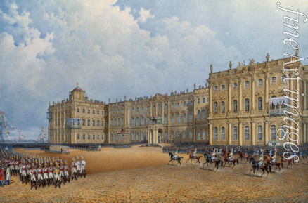 Sadovnikov Vasily Semyonovich - View of the Winter Palace from the Admiralty