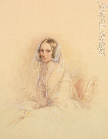 Robertson Christina - Portrait of Empress Alexandra Fyodorovna (Charlotte of Prussia), Emperor's Nicholas I wife (1798-1860)