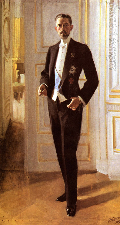 Zorn Anders Leonard - Portrait of Gustav V, King of Sweden