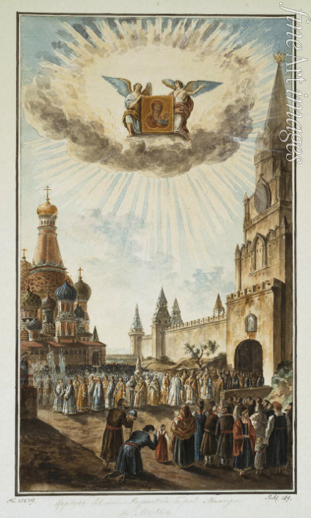 Alexejew Fjodor Jakowlewitsch - Fest der Ikone Gottesmutter von Kasan auf dem Roten Platz