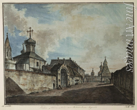Alexeyev Fyodor Yakovlevich - View of the Myasnitskaya Street from the St. Nicholas Gates
