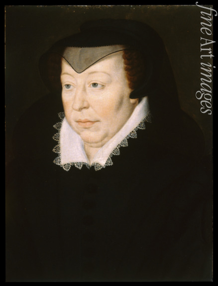 Unbekannter Künstler - Porträt von Caterina de' Medici (1519-1589) Kopie nach François Clouet