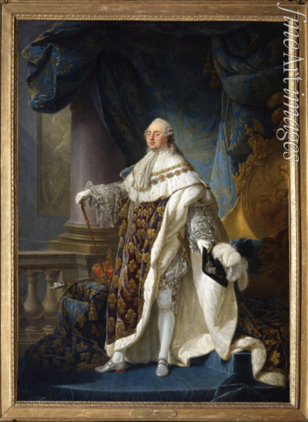 Callet Antoine-François - Portrait of the King Louis XVI (1754-1793) in his Coronation Robes