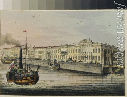 Anonymous - The English Embankment in Saint Petersburg (Album of Marie Taglioni)