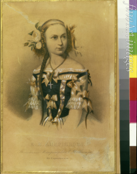 Russischer Meister - Balletttänzerin Elena Andrejanowa (1819-1857)