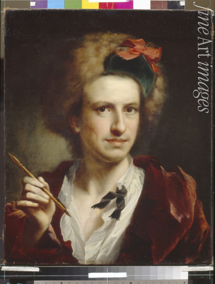 Mengs Anton Raphael - Porträt von Francesco Bartolozzi (1728-1813), Kupferstecher, Zeichner und Verleger