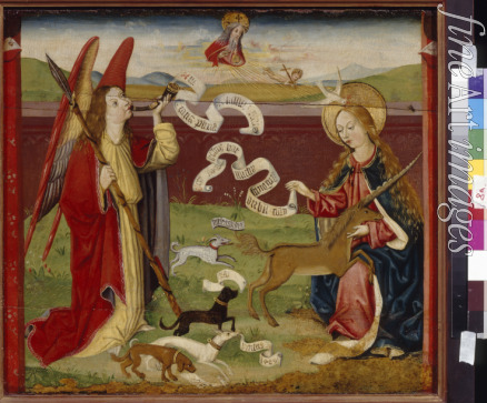 Upper Rhenish Master - The Annunciation. The Mystic Hunt of the Unicorn