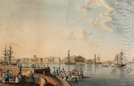 Paterssen Benjamin - The Spit of Vasilievsky Island as seen from Palace Quay