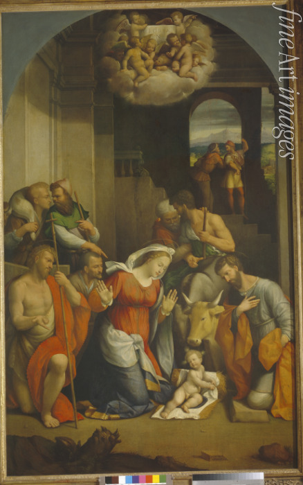 Garofalo Benvenuto Tisi da - The Adoration of the Christ Child