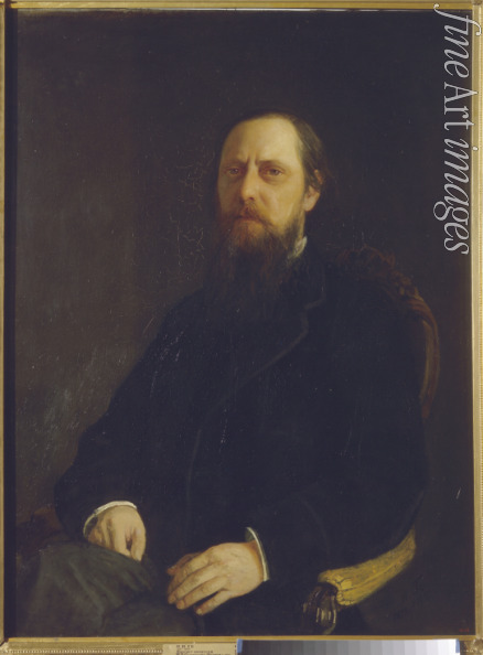 Ge Nikolai Nikolajewitsch - Porträt des Schriftstellers Michail Saltykow-Schtschedrin (1826-1889)
