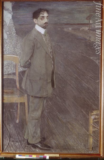 Golovin Alexander Yakovlevich - Portrait of the poet Mikhail Alexeevich Kuzmin (1872-1936)