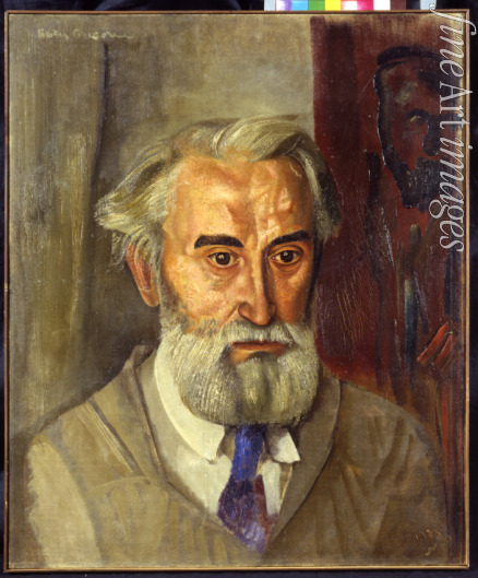 Grigoriev Boris Dmitryevich - Portrait of the sculptor Sergey Konenkov (1874-1971)