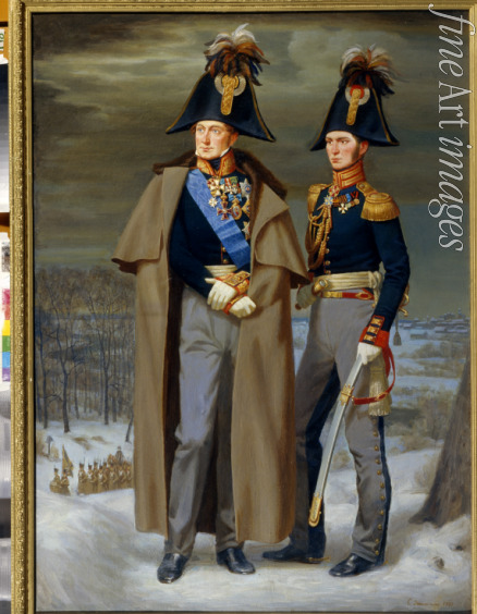 Danilow S.W. - General Graf Michail Miloradowitsch und sein Adjutant Fjodor Glinka
