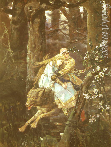 Vasnetsov Viktor Mikhaylovich - Ivan Tsarevich riding the Gray Wolf