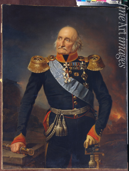 Krüger Franz - Portrait of Field Marshal Count Ludwig Adolf Peter of Sayn-Wittgenstein-Ludwigsburg (1769-1843)