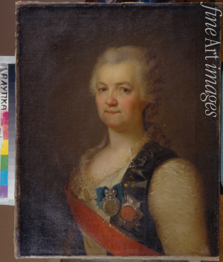 Levitsky Dmitri Grigorievich - Portrait of the Princess Yekaterina R. Vorontsova-Dashkova (1744-1810), the first  President of the Russian Academy of Sciences