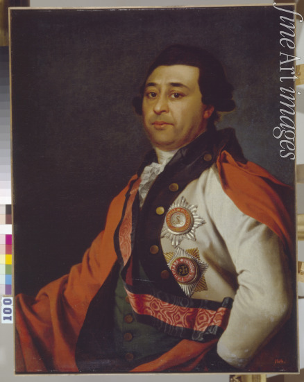 Lewizki Dmitri Grigoriewitsch - Porträt von Iwan Abramowitsch Gannibal (1735-1801)