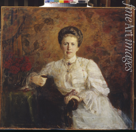 Leontovsky Alexander Mikhaylovich - Portrait of Grand Duchess Elizaveta Mavrikievna of Russia (1865-1927)