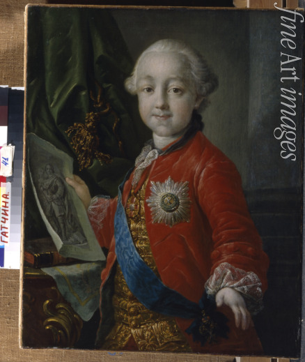 Losenko Anton Pavlovich - Portrait of Grand Duke Pavel Petrovich (1754-1801) as child