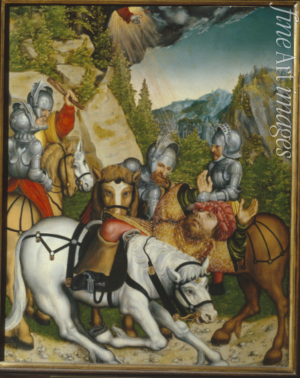 Cranach Lucas the Younger - The Conversion on the Way to Damascus