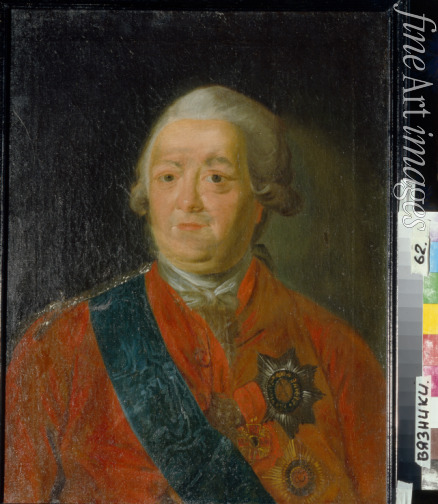 Unbekannter Künstler - Porträt von Graf Pjotr Iwanowitsch Panin (1721-1789)