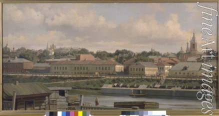 Nevrev Nikolai Vasilyevich - Gonchary. View of the Goncharnaya Embankment from the Moskva River