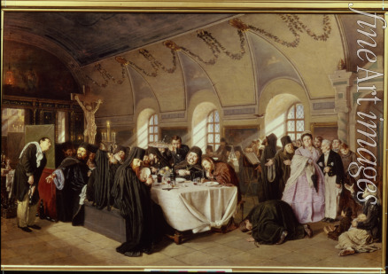 Perov Vasili Grigoryevich - A Meal in the Monastery