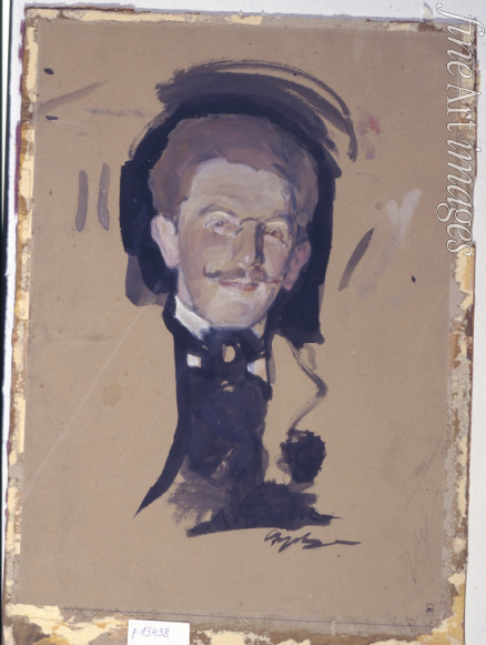 Serov Valentin Alexandrovich - Portrait of the painter Léon Bakst (1866-1924)