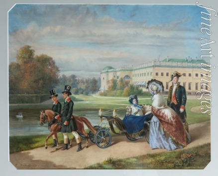 Teichel Franz - Spazierfahrt der Großfürstin Marija Alexandrowna von Russland