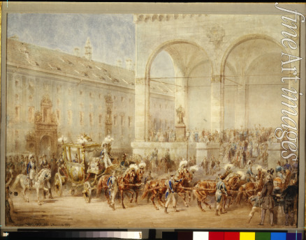 Charlemagne Adolf - Ceremonial departure of the emperor Nicholas I