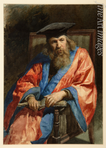 Jaroschenko Nikolai Alexandrowitsch - Porträt von Dmitri Iwanowitsch Mendelejew im Talar der Edinburgh University