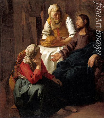 Vermeer Jan (Johannes) - Christus im Hause von Martha und Maria
