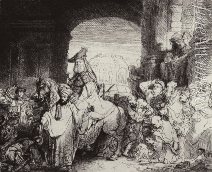 Rembrandt van Rhijn - Triumph des Mordechai