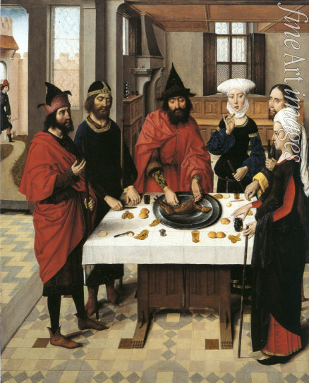 Bouts Dirk - The Last Supper altarpiece: Passover Seder (left wing)