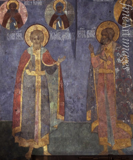 Altrussische Fresken - Großfürst Iwan I. Kalita (Fresko in der Erzengel-Michael-Kathedrale von Moskau)