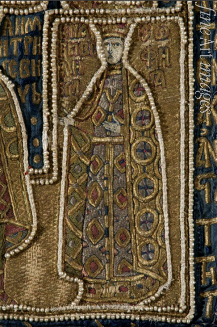 Altrussische Kunst - Großfürstin Sofia von Litauen (Detail vom Sakkos des Photius, Metropolit von Kiew)