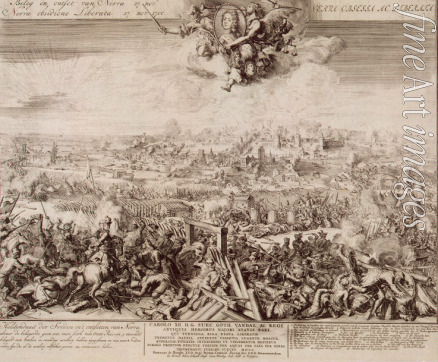 Hooghe Romeyn de - The Battle of Narva on 19 November 1700