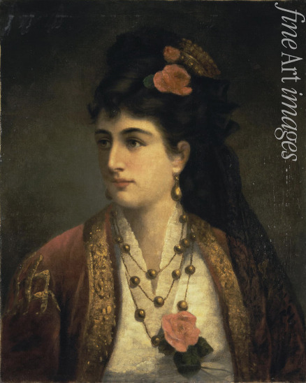 Riché Adèle - Porträt von Königin Natalija von Serbien