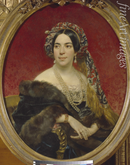 Brüllow (Briullow) Karl Pawlowitsch - Porträt von Fürstin Maria Wolkonskaja (1816-1856)
