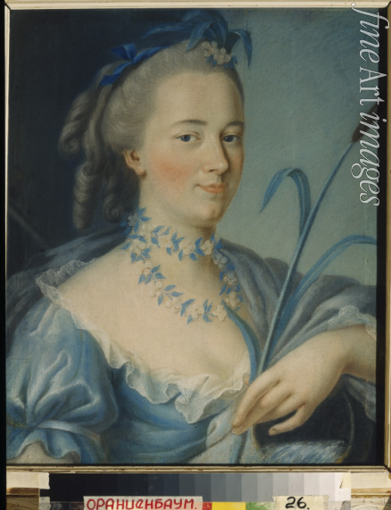 Samsois Jean-François - Wasser. Porträt von Fürstin Praskowja Aleksandrowna Bruce (1729-1785)