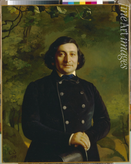 Zaryanko Sergei Konstantinovich - Portrait of the Opera singer Osip Afanasievich Petrov (1806-1878)