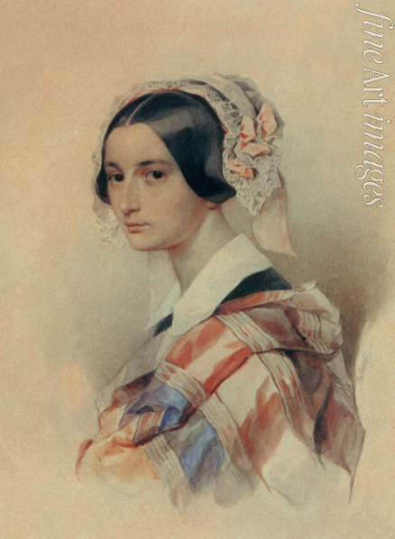 Sokolow Pjotr Fjodorowitsch - Porträt von Alexandra Smirnowa-Rosset (1809-1882)