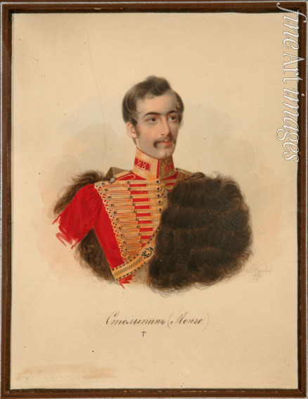 Klünder Alexander Iwanowitsch - Porträt von Alexei Arkadjewitsch Stolypin (Mongo) (1816-1858)