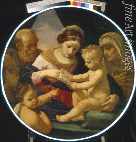 Cantarini Simone - Die Heilige Familie mit dem Johannesknaben und der heiligen Elisabeth