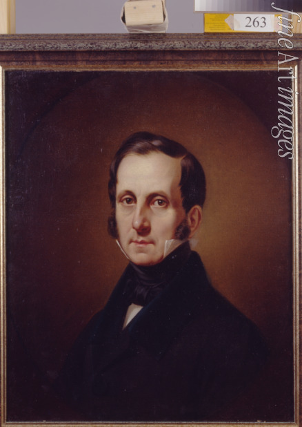 Tyranow Alexei Wassiljewitsch - Porträt von Graf Sergei Semjonowitsch Uwarow (1786-1855)